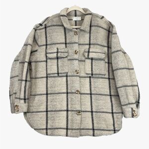 ZSUPPLY Trucker Plaid Shacket
